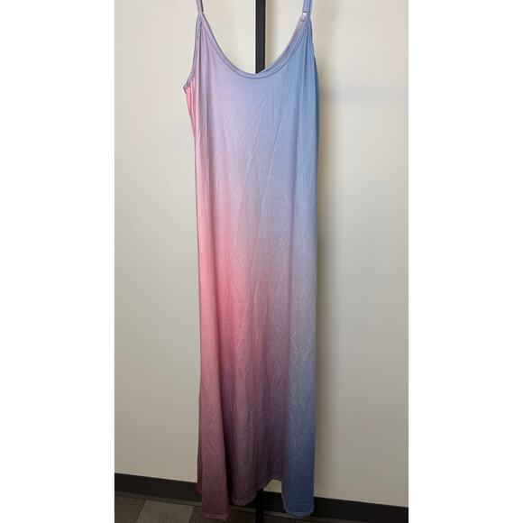 Cupshe Pink and Blue Ombre Midi Dress - Picture 3 of 5